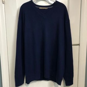 Raffi men’s navy blue cashmere sweater